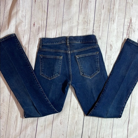 VTG Sz 3 Calvin Klein Dark Blue Boot Cut Mid Rise Denim Jeans Women’s Vintage - Picture 9 of 16